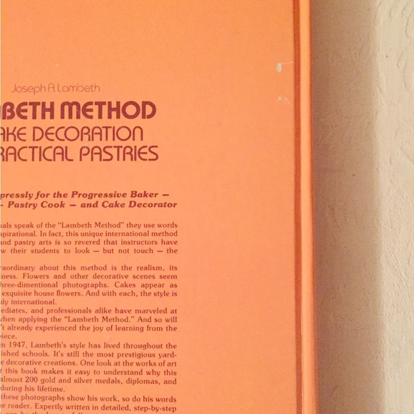 RARE LAMBETH Method of Cake Decoration and Practical Pastries by Joseph Lambeth - Picture 8 of 8